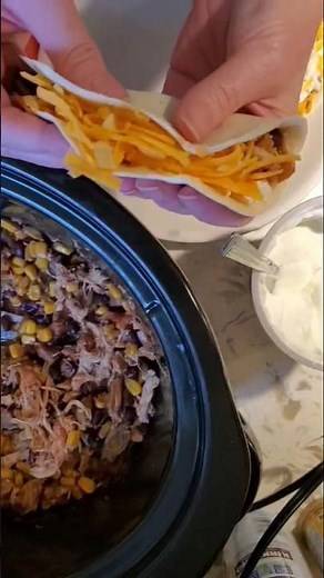 The Best LAZY Slow Cooker Chicken!
