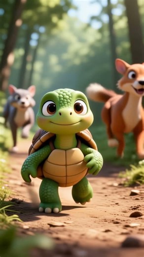 The Slowest One Saved Everyone 🐢💔 | A Story You’ll Never Forget #storytime #cartoon #shortstory