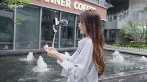 NEEWER Selfie Stick with Detachable Bluetooth Remote Shutter, Lightweight Foldable Travel Tripod for iPhone for YouTube/TikTok Vlogs Live Streaming Photography, Black, P15