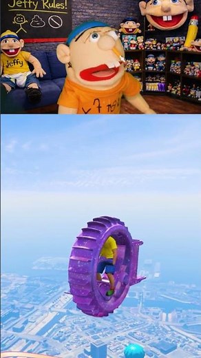 Jeffy Jumps CRAZY MONOWHEELS in GTA 5!