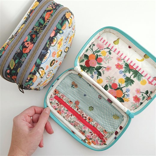 Many Ways Pouch Sewing Pattern: Double Zip Pouch With Pockets (PDF Download) - Etsy UK