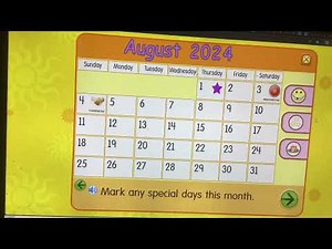 Starfall Make a Calendar August 2024