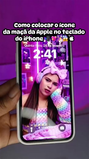 Como colocar o ícone da maçã da Apple no teclado do iPhone