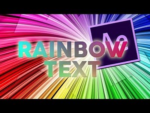 EASY Rainbow Text In After Effects