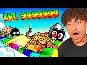 Running 8,216,493 MPH in Roblox Animal Race!