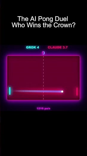Grok 4 vs Claude 3.7: The Ultimate AI Pong Showdown!