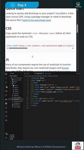 Easily Integrate Bootstrap in React Without Extra Packages 🔥