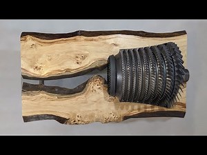 Building a River Coffee Table With A Jet Engine in it