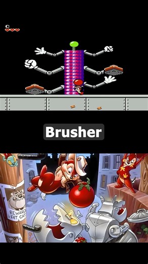 Chip'n Dale Rescue Rangers (NES) | Boss: Brusher