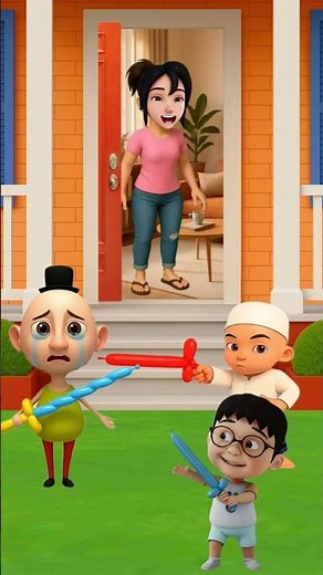 hamud habibi dimarahi lagi sama kak ros #hamoodhabibi #animation #cartoon #funny