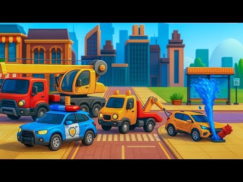 City Traffic Breakdown: The Ultimate Rescue Operation | Vehicle Animation 🚗🚨