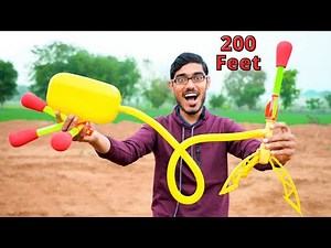 Unboxing & Testing 200 Feet Stomp Rocket | This rocket flies when you jump |