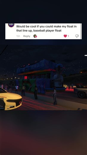 TikTok Subscriber’s Float Joined the Parade 🎭 Now it’s rolling down the parade route in Mardi Gras RP. Discord link in bio💥 #FiveMServer #MardiGrasRP #GTA5RP #HoumaLouisiana #FiveMCommunity