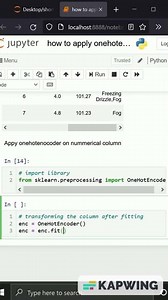 How to apply OneHotEncoder on Label column in python | Codersarts