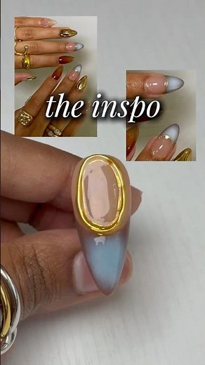 3 nail techniques in one tutorial ✨💅🏽🪞 #nails #nailart #chromenails #diynails