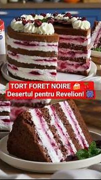 BLACK FORET CAKE 🍰 🍒 The spectacular dessert for New Year's Eve! 🎆