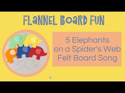 Five Elephants On a Spiders Web Preschool Song for Circle Time and Storytime, Online or In-Person :)