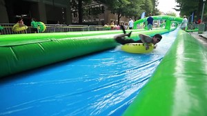 Giant slip and slide coming to a city near you