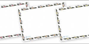 Racing Car Full Page Borders (Landscape)