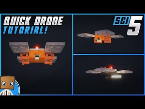Minecraft Drone Tutorial - Sci-5 Minecraft builds
