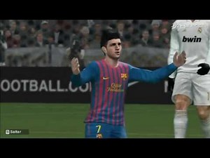 PES 2012 Wii Gameplay - Real Madrid vs. Barcelona (3DJuegos)