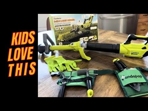 Kids Electric Leaf Blower Toy Set Review | Amazon Outdoor Toy