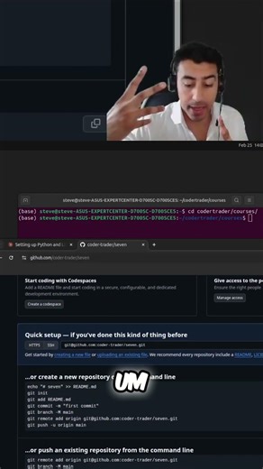 Set Up Local Git & Python Project with UV #shorts