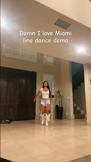 damn I love Miami line dance demo #dance