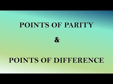 Points of Parity and Points of Difference