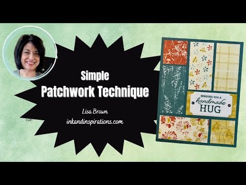 Simple Patchwork Technique for Handmade Cards