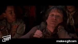 Hook: Imaginary Dinner and Food Fight Scene (Robin Williams) on Make a GIF