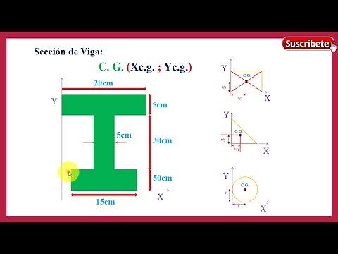 Calculation of the CENTER OF GRAVITY or CENTROID - Example.01