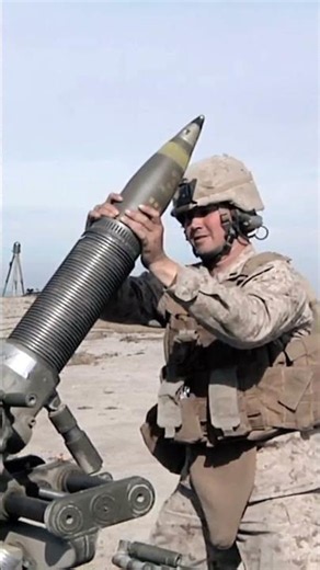 This Mortar Loading Sequence Is Insane #military #artillery #marines