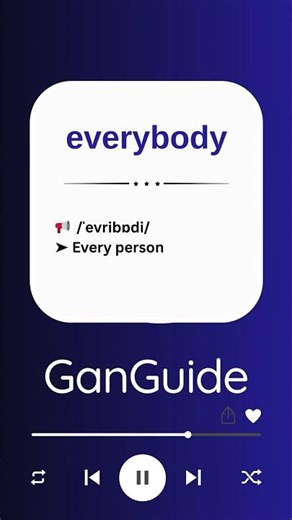 A1 English Word: EVERYBODY | Meaning & Pronunciation