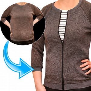 28K views · 392 reactions | Comment coudre une fermeture éclair dans le sweat-shirt en 5 minutes à la mode et confortable ! | Miarti - Idées créatives | Facebook