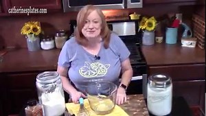 Blueberry Crustless Pie-You only need blueberries & 7 simple ingredients to make this easy dessert. | Catherine's Plates