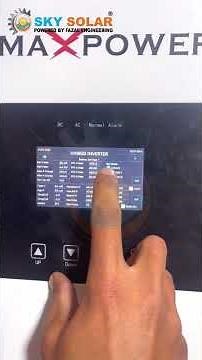 Maxpower 6kW Solar Inverter with 48V Lithium-Ion Battery | Full Settings & Setup