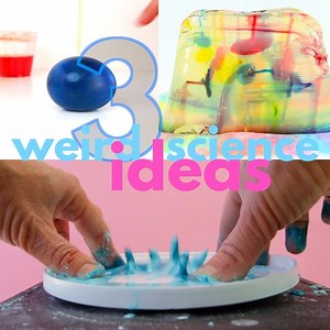 68K views · 76 reactions | WEIRD SCIENCE! 3 of the weirdest and most wonderful science experirments we've tried! These three ideas are sure to delight kids and adults alike! Here are the projects: Idea #1 Gelatin Streaking: https://babbledabbledo.com/science-art-activity-for-kids-gelatin-streaking/ Idea #2 Dancing Oobleck: https://youtu.be/69Z-v8LNy3I Idea #3 Rubber Eggs: https://babbledabbledo.com/how-to-make-a-rubber-egg/ | Babble Dabble Do | Facebook