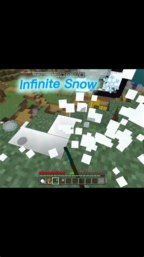 minecraft infinite snow hack🥶🤯#minecraft #shorts