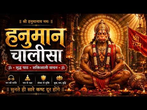 Hanuman Chalisa Full | शुद्ध पाठ | Removes Fear & Obstacles 🚩