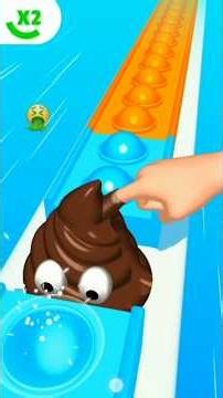 POOP vs EGG! The Funniest 3D!PopRunner 3DFun #gaming #shorts #shortsfeed #viralshorts