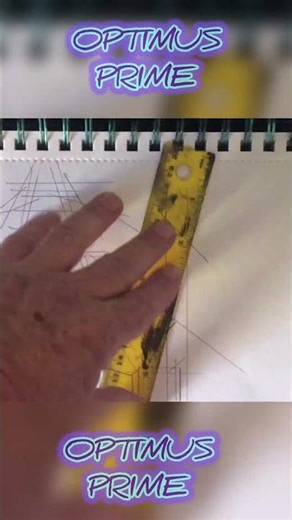 Timelapse Optimus Prime Technical Sketch