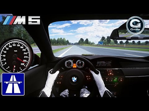 800HP BMW M5 V10 HURRICANE on AUTOBAHN - Assetto Corsa