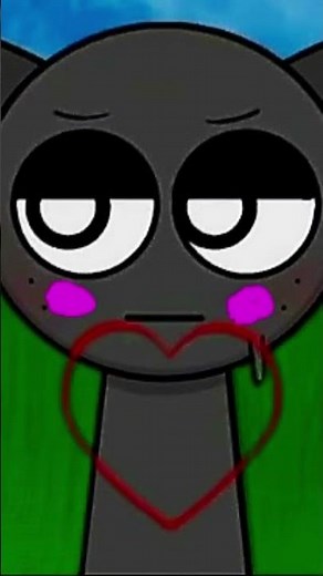 sprunki #edit Grey is singing and crying over how he feels for wenda 😿🩶🎤🎶💘💔🤍