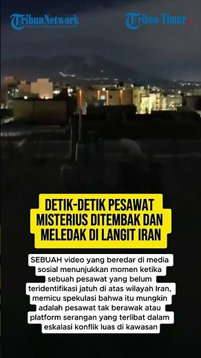 SECONDS AS A PLANE WAS MYSTERIOUSLY SHOT DOWN AND EXPLODED IN THE SKY OVER IRAN