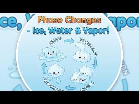 What Are Phase Changes? 🧊💧💨 Melting, Freezing & Boiling Explained for Kids!