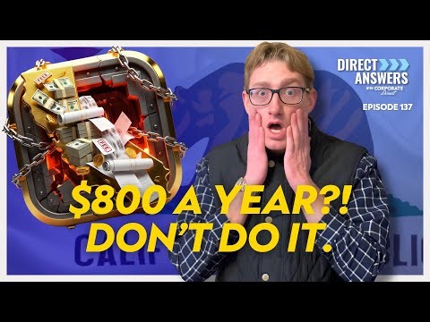 California LLCs Are Terrible! (For Residents and Non-Residents Alike)