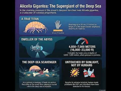 Alicella gigantea: The 34-Centimeter Giant Amphipod of the Deep