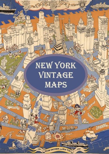 Antique New York City Map Art Prints: Vintage USA Maps (digital Download) - Etsy Canada