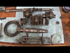 Closeup look inside a Porsche transmission